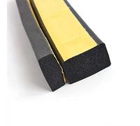 Rouleau de 10 mètres de bande d'étanchéité en mousse EVA noire, largeur 10-30 mm, épaisseur 2/3/5 mm, caoutchouc auto-adhésif simple face(5mm x 25mm x 10m)