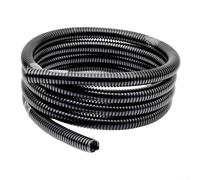 Rouleau de 100 m de conduit ondulé en polyéthylène - Tube de protection de câble flexible pour fils électriques automobiles - Gaine fendue pour une utilisation intérieure et extérieure - AD10/11/13