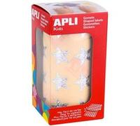 Rouleau de 1416 gommettes étoiles argentées 19,5mm Apli Kids Non Communiqué G