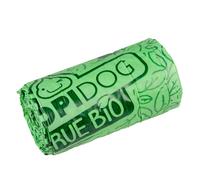 Rouleau de 15 Sac à crottes pour chien Duvoplus True Bio (x4) Vert 21,5x29 cm