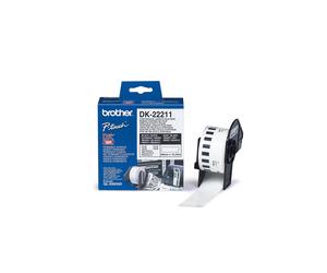 Rouleau de 15m continu support film adhésif 29mm Brother - DK22211