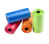 Rouleau de 20 Sac à crottes pour chien Duvoplus Rainbow (x4) Multicolore 32x19 cm