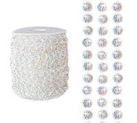 Rouleau de 30 m de perles en acrylique transparent réfléchissant la lumière arc-en-ciel Décoration de luxe pour maison, hôtel, mariage, fête, porte, fenêtre