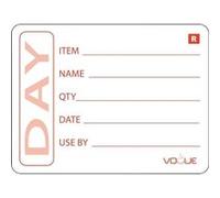 Conservation des aliments Vogue Rouleau de 500 étiquettes pour produits préparés