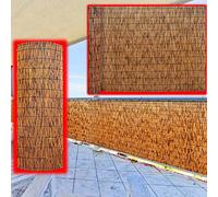 Rouleau de bambou pour décoration de jardin en plein air - 5,2 m de haut x 3 m de long - Idéal pour terrasse, restaurant, hôtel - Solution naturelle pour clôture d'intimité