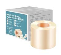 Rouleau de bandage hydrocolloïde - Ruban adhésif 1 m, enveloppes hydrocolloïdes flexibles | Rouleau de pansement imperméable pour ampoules, callosités et Protection de la peau pendant la course à pied