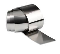 Rouleau de bande d'acier inoxydable 304 - Largeur: 10mm à 50mm, longueur: 1mètre, facile à découper, durable et personnalisable(0.5x40x1000mm)
