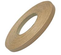 Rouleau de bande de bord pré-collée en chêne blanc de 2,2 cm x 70,3 m - Application facile - Bande de bord thermocollante pour restauration de meubles - Bande de bord en bois durable - Bande de bord