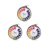 Rouleau de bandelettes de test de pH universel, 3 Pièce Papier Indicateur Rouleau, papier ph, Papier Test de pH Universel Bandes de Test pH Rouleau de Bandes de Test pH, Plage complète 0-14, 5m