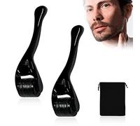 Rouleau de beauté 2 pièces avec poche à cordon de serrage 1 pièce, rouleau d'aiguille de croissance de barbe pour soins du visage, soins de la barbe, anti-âge, rouleau en cuir anti-rides