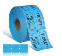 Rouleau de Billets de Tombola 500 Pièces Numérotés | Deux Rouleaux, Espace pour Coordonnées, Usage pour Fêtes et Collectes, Lot de oncerts et Noël