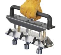 Rouleau de Bord à Trois Stations pour Plier des Matériaux de Toiture en Métal à Angle de 0 à 90 Degrés, Cintreuse à Rouleau de Bord de Tôle Adaptée pour Pliage de 13 à