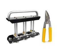 Rouleau de Bord à Trois Stations pour Plier le Métal, Noir, Pliage à 90 Degrés, 0,3 à 1,0 Mm, Pliage de 13 à 130 Mm, Conception de Rouleau en Forme de V, Cintreuse de Tôle en