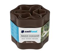 Cellfast Rouleau de bordure de jardin flexible 150 mm x 9 m marron