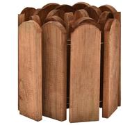 Rouleau de bordure Marron 120 cm Bois de pin imprégné