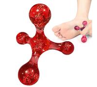 Rouleau de boule de massage - Balle de massage des mains, masseur à quatre coins | Masseur multifonction portable, rouleau de massage pour soulager les douleurs musculaires, dos, cou, articulaires