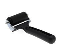 Rouleau de brayer en caoutchouc antidérapant de 6 cm/10 cm/15 cm pour la gravure, le scrapbooking et les travaux manuels en papier - Poignée en plastique noir, longueur de la poignée de 11 cm, 1