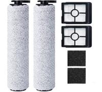 Rouleau de brosse de rechange et filtre HEPA pour BISSELL CrossWave HF3 Aspirateur Balai Laveur Sans Fil (3649A), 2 rouleaux de