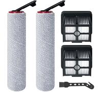 Rouleau de brosse de rechange et Filtre HEPA pour DREAME H15 Pro / H15 Mix / H12 Pro FlexReach Aspirateur Laveur, 2 brosse + 2