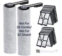 Rouleau de brosse et filtre de rechange pour Tineco Floor One S5, 2 rouleaux + 2 HEPA + 1 brosse de nettoyage (pour combinaison S5
