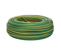 Rouleau de Câble Électrique de 100 m | H07V-K | Section 1 x 1,5 mm2 | Couleur Verte