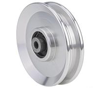 Rouleau de câble en aluminium 110 mm CNC fraisé pour salle de gym, station de musculation, argent haute résistance, alliage Al6061, silencieux 6202RS, roulement étanche à la poussière, accessoire pour