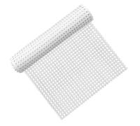 Rouleau de Cannage Blanc en Plastique 40cm x 300cm,Tissage Main Synthétique en Poly, Maille Ouverte Hexagonale pour Projets de Décoration Maison DIY, Incluant Meubles, Chaises, Armoires et Lits
