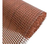 Rouleau de Cannage Rotin Plastique, 60cm de Largeur Cannage Rouleau Synthétique pour Chaise Meuble, Rouleaux Tissu en Rotin pour Canage pour Bricolage Armoire Plafond Lit Brun Foncé(40x100cm)