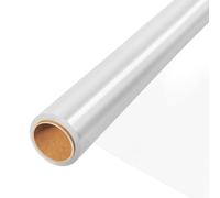 Rouleau de cellophane transparent - 45 cm x 15 m - 3 mm d'épaisseur - Sacs en cellophane transparent - Papier d'emballage transparent pour paniers cadeaux de fleurs