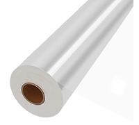 Rouleau de cellophane transparent de 88 cm x 67 m - 3 mm d'épaisseur - Grand papier d'emballage transparent pour fleurs