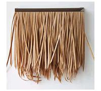 Rouleau De Chaume Artificiel En Plastique Fait Main Pour Toit En Herbe Pavillon De Maison En Bois PE Faux Toit De Paille Naturelle Décoration Ignifuge Et Retardateur De Flamme，10pcs(Yellow c,6pcs)