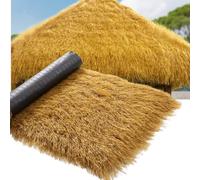Rouleau De Chaume Artificiel, Toit De Chaume Synthétique, Chaume De Toit De Bar Tiki, Herbe De Chaume Mexicaine. Fête Hawaïenne Sur La Plage, Décoration De Clôture De Jardin Et Décor De (Size:0.5*20m)