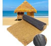 Rouleau De Chaume Artificiel,Toit De Chaume Synthétique,Rouleaux De Toit En Palme Artificielle Mexicaine,Imperméable Rouleau De Toit En Paille Artificielle Pour Bar Tiki,Toiture,Jardin,Terrasse Décor