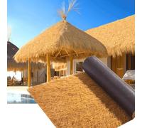 Rouleau De Chaume Artificiel,Toiture De Chaume Synthétique Pour Tiki Huts,toit De Chaume Pour Pergola Duck Blind,Patio Decor,jardin,terrasse,toiturePoolside Landscaping-Résistant Aux Intempéries
