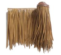 Rouleau De Chaume Artificielle Toiture en Plastique Paille Artificielle Faux Chaume Maison De Ferme Chalet Gazebo Décoration Ignifuge Tuiles De Chaume, Matériel PE(Yellow c,0.5x4m/1.64X13.1ft)