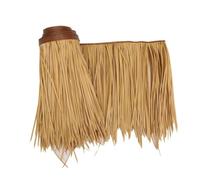 Rouleau De Chaume De Palmier Faux Chaume Simulation Tuile De Chaume Protection De L’Environnement PE Plastique Ignifuge Paille Chaume Maison Toit Cheveux Herbe Cave Fe, Yellow E, 0.5x8m/1.64X26.2ft