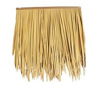 Rouleau De Chaume De Palmier Simulation De Tuile De Chaume Protection De L'environnement PE Plastique Ignifugé Paille Toit De Chaume Toit De Maison En Plastique Cheveux Herbe(Yellow a,2pcs)