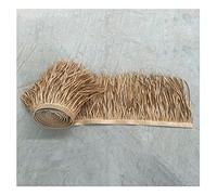 Rouleau De Chaume De Palmier Tuile De Chaume Tuile en Plastique De Chaume Artificielle pour Parc Bord De Mer Décoration De Lieu Pittoresque Toit De Paille Avant-Toit Décoratio(Yellow d,0.5x10m)