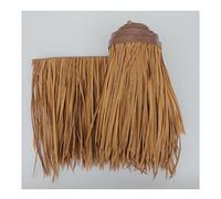 Rouleau De Chaume De Simulation, Tile Palm Thatch Roll Plastic PE Straw Roof Decorative Anti-Aging Fake Thatch Pour Dcoration De Belvdre De Maison En Bois De Ferme(Yellow f,0.5x15m/1.64X49.2ft)