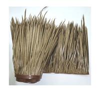 Rouleau De Chaume En Palmier 1-10M Tuile De Chaume De Simulation Fausse Paille En Plastique PE PVC Panneaux Naturels Pour L'extérieur Toit Tiki Bar Décoration(Yellow b,0.5x10m/1.64X32.8ft)
