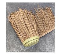 Rouleau De Chaume En Palmier 1-10M Tuile De Chaume De Simulation Fausse Paille En Plastique PE PVC Panneaux Naturels Pour L'extérieur Toit Tiki Bar Décoration(Yellow a,0.5x10m/1.64X32.8ft)