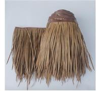 Rouleau De Chaume Simulation, Tile Palm Thatch Roll Plastic PE Straw Roof Decorative Anti-Aging Fake Pour Dcoration Belvdre Maison En Bois Ferme(0.5x6m/1.64X19.7ft)