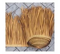 Rouleau de Chaume Toit de Paille 0.5x1m Tuile de Chaume de Palmier Fausse Paille Panneau Anti-âge Ignifuge pour Extérieur Tiki Bar Pavilion Jardin Décoration de Ferm (Color : Yellow a, Size : 0.5x6m