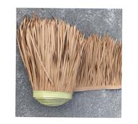 Rouleau De Chaume Toit De Tuiles De Chaume Artificielle Pavillon d'herbe À Fourrure Promenade Paille Artificielle Fausse Herbe Fourrure Maison Au Toit De Chaume en Plastique(Yellow a,0.5x2m)