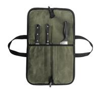 Rouleau de chef portable pour le camping de 48 x 31,5 cm | Matériau en tissu ciré résistant, 220 g, support protecteur d'ustensiles de cuisine pour pique-nique en plein air Lib