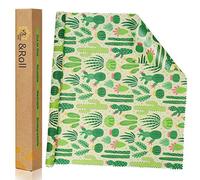 Rouleau de cire d'abeille pour aliments réutilisables et écologiques - Pour sandwich, fromage, fruits, pain, collations