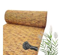 Rouleau de clôture de jardin en bambou naturel pour terrasse, chambre, porche, piscine, toit et mur. Disponible en tailles de 0,6 m, 0,9 m, 1,2 m, 1,5 m, 1,8 m (0,6 x 12,2 m)