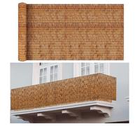 Rouleau de clôture en bambou naturel - 127 à 457,2 cm de haut - Clôture décorative d'extérieur pour jardin, terrasse, terrasse et piscine - Solution de clôture de jardin de 150 x 700 cm