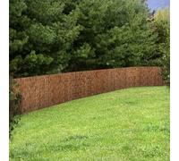 Rouleau de clôture en bambou naturel - 60 x 140 cm - Respectueux de l'environnement - Cannes de jardin durables pour décoration de jardin et terrasse, idéal pour l'aménagement paysager du jardin