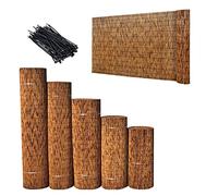 Rouleau de clôture en bambou pour jardin, terrasse extérieure et villa, 0,5 à 1,3 m de haut, matériau naturel durable